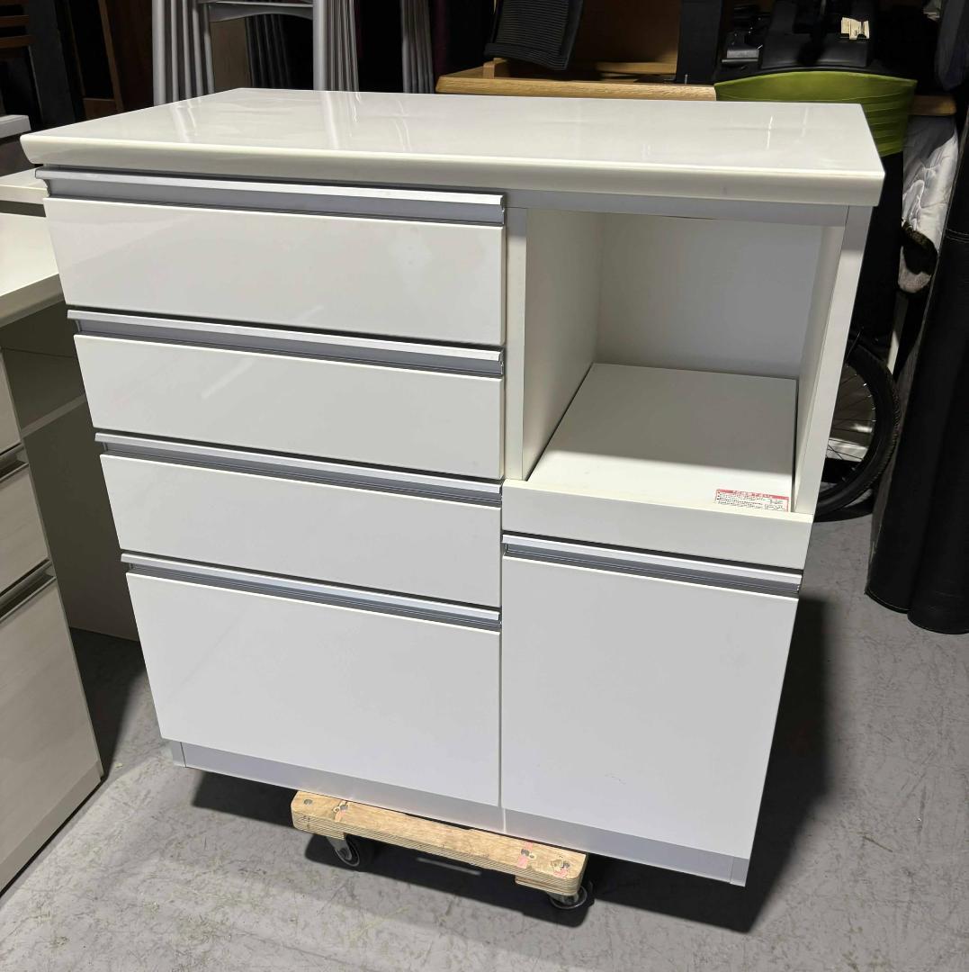 ちゃびたん NITORI キッチンカウンターキッチンキャビネット幅90cm