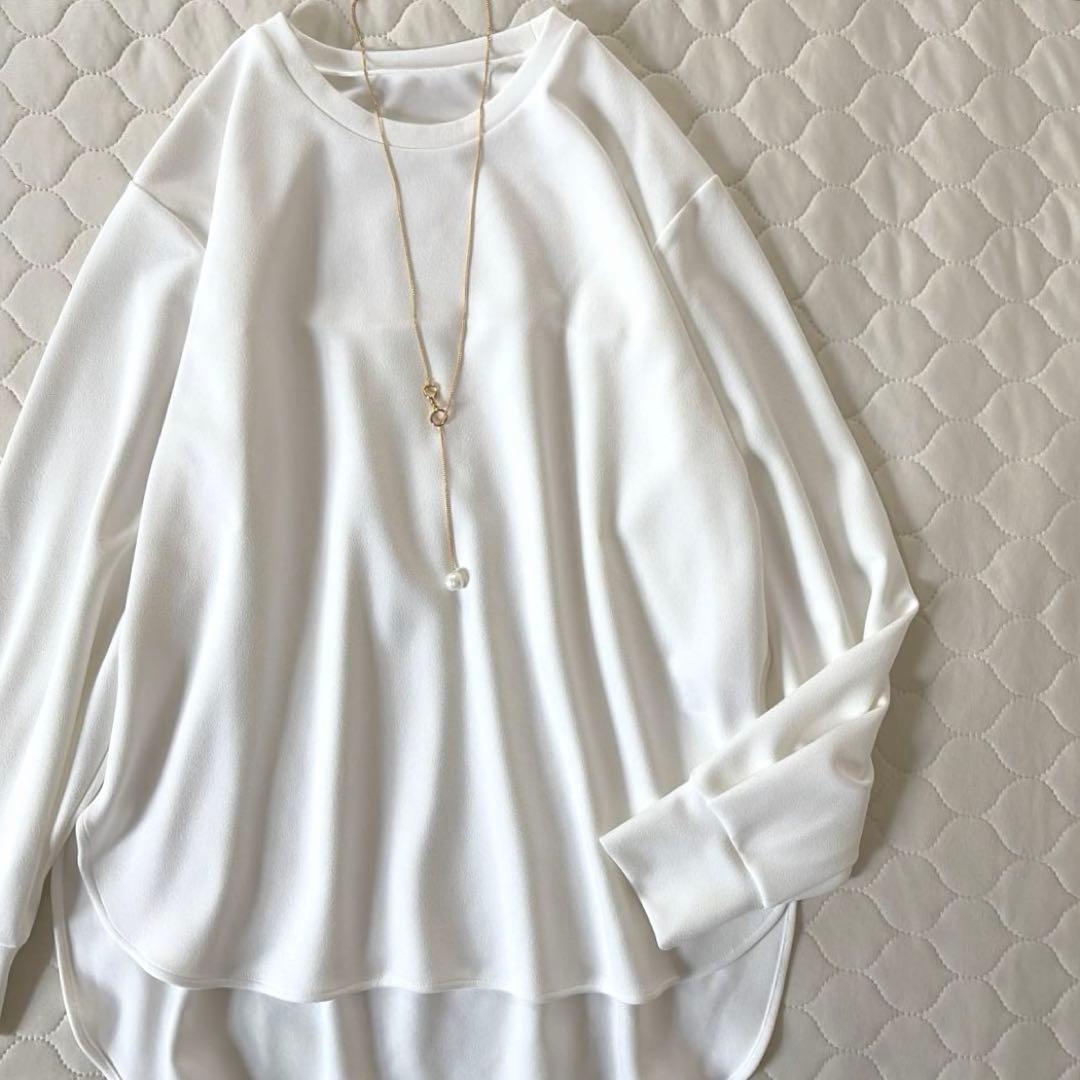 【美品】BEARDSLEY Tブラウス　サイズ0 ホワイト