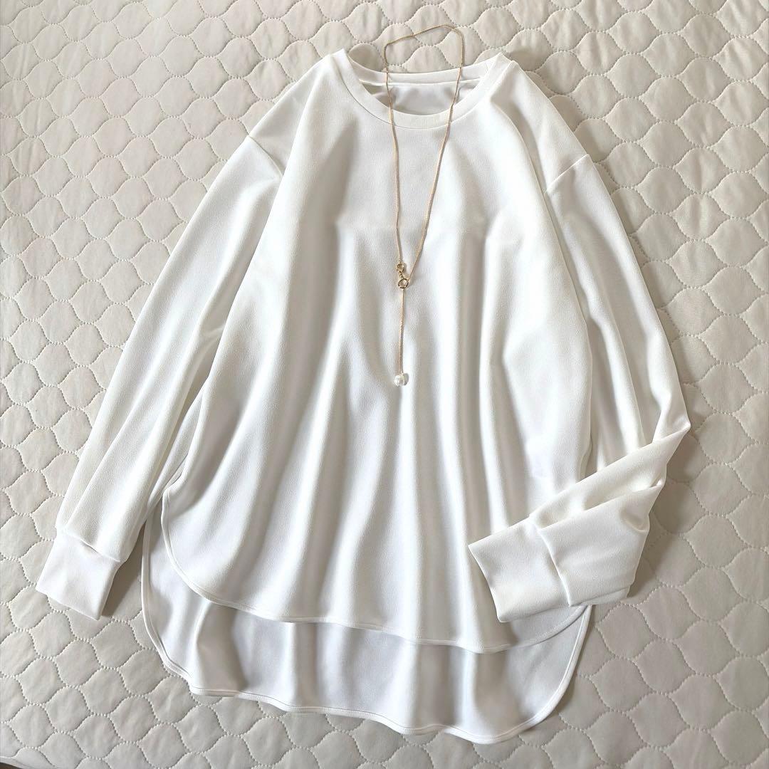 【美品】BEARDSLEY Tブラウス　サイズ0 ホワイト