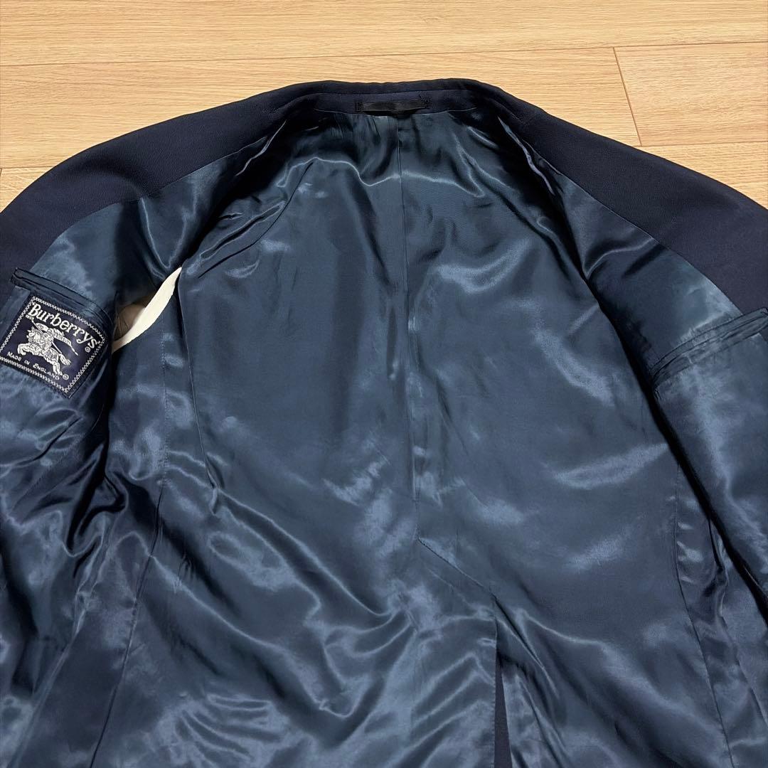 大人気　BURBERRY バーバリー 紺ブレ　金ボタン　ブレザー　英国製