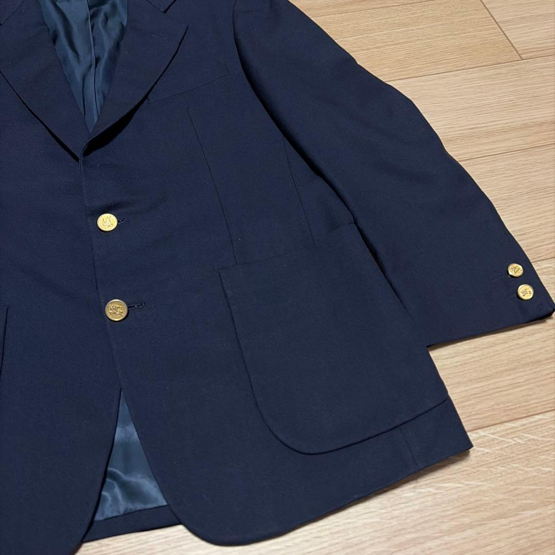 大人気　BURBERRY バーバリー 紺ブレ　金ボタン　ブレザー　英国製