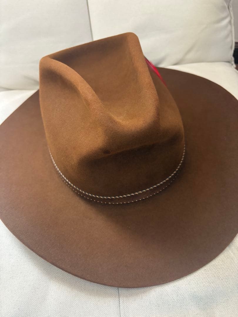 最終値下げ‼️ステットソン4Xビーバーハット/ウエスタンハットJBSピン/羽つき