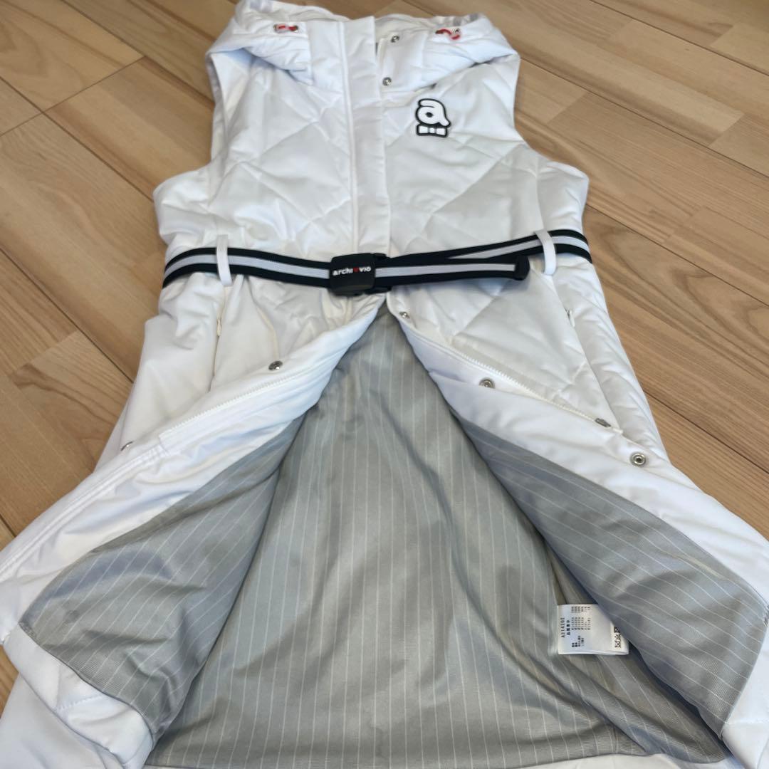 こすさま専用アルチビオ　ワンピース　中綿ベスト　白　サイズ38