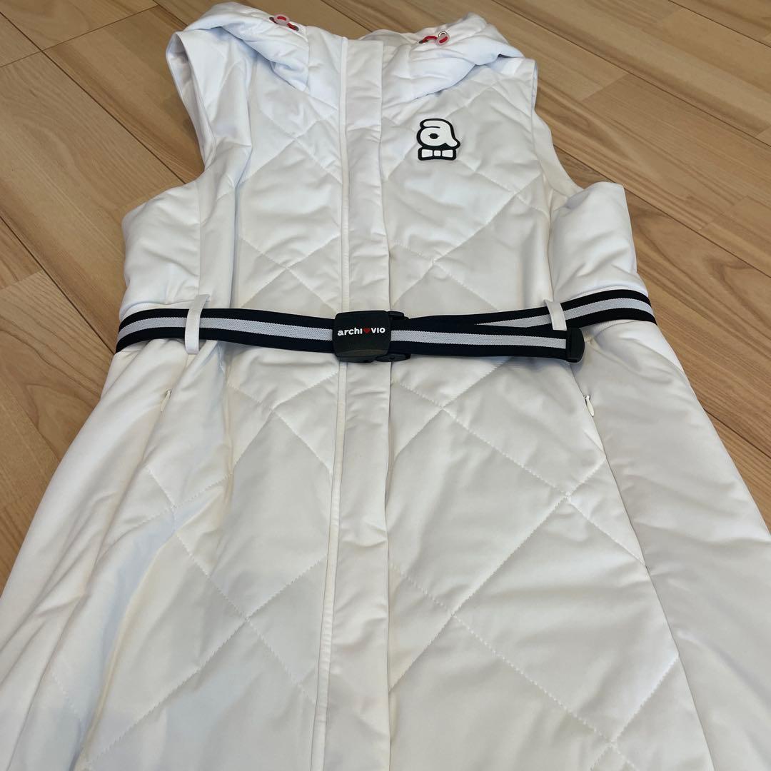 こすさま専用アルチビオ　ワンピース　中綿ベスト　白　サイズ38