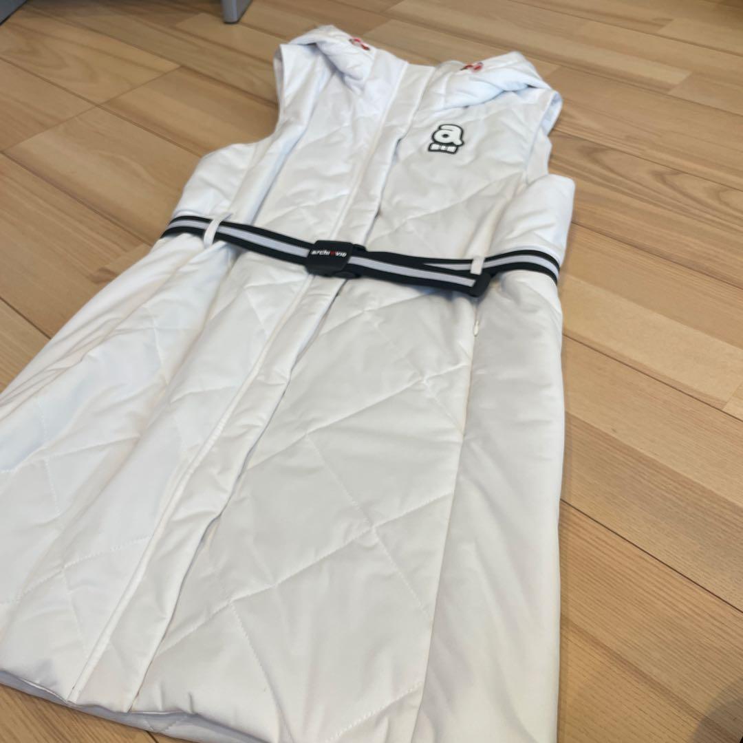 こすさま専用アルチビオ　ワンピース　中綿ベスト　白　サイズ38