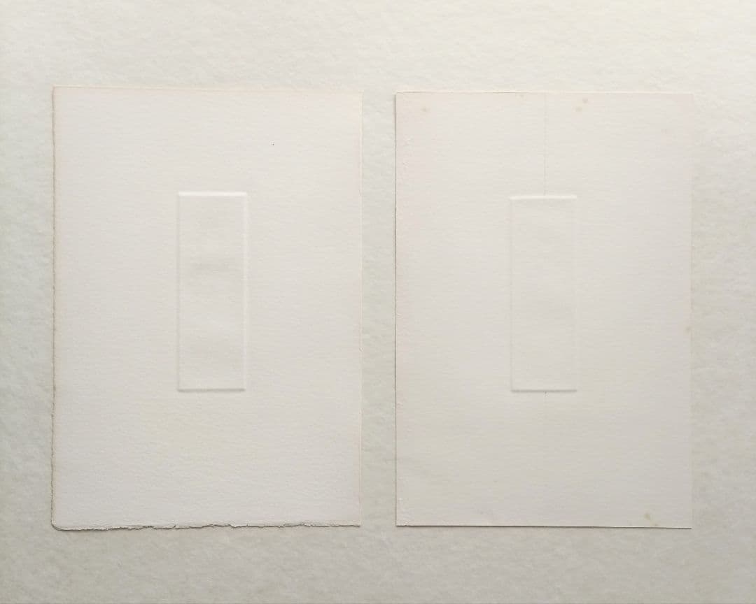 【匿名配送】山本六三 銅版画 死者 2枚