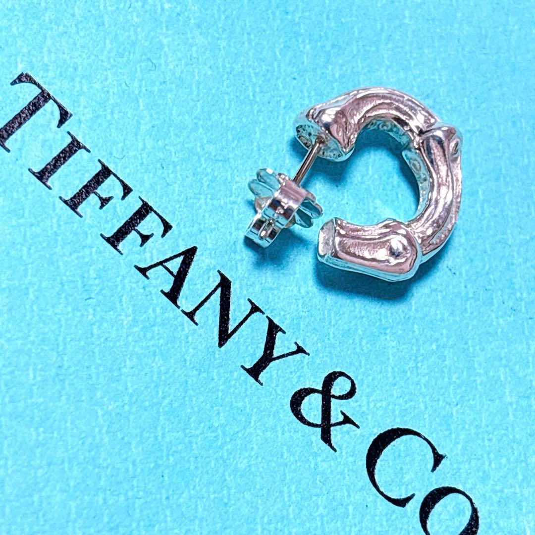 【美品】Tiffanyティファニー 片耳 スモール バンブー ピアス SV925