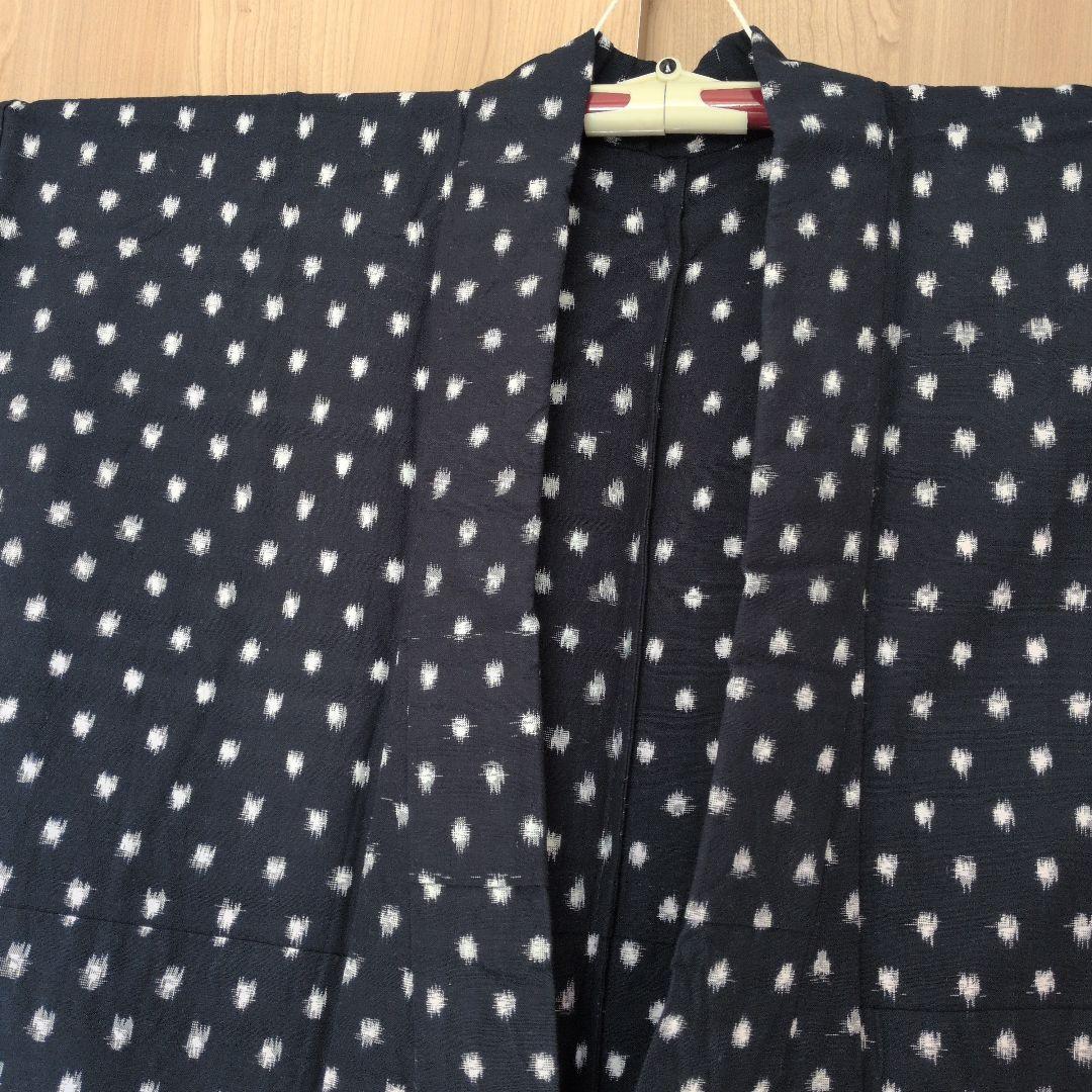 久留米絣　木綿着物　梅屋