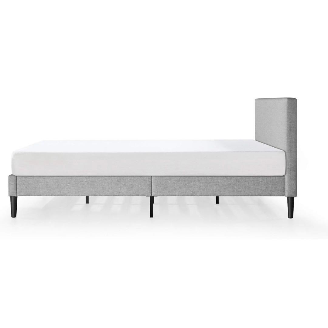 ※4/5までの販売※ ZINUS ダブルベッドフレーム ファブリック 布張り