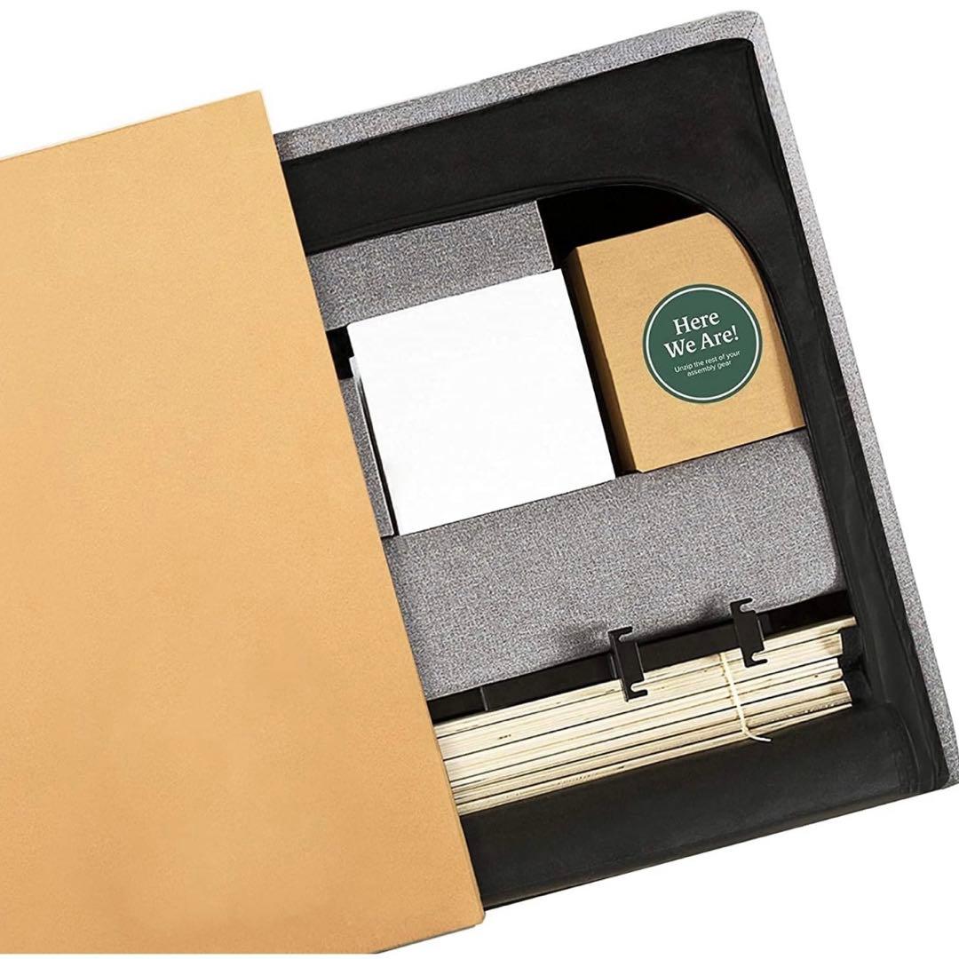 ※4/5までの販売※ ZINUS ダブルベッドフレーム ファブリック 布張り