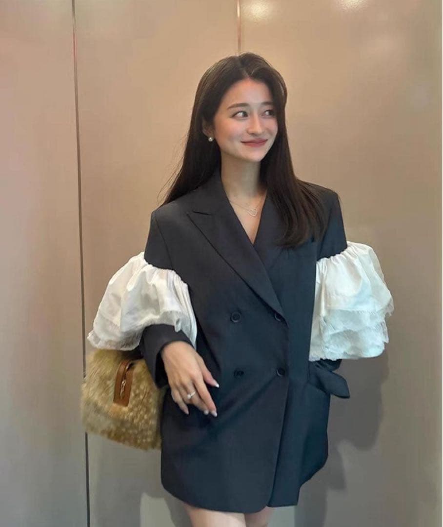 ビビィ Bibiy. EMMA FRILL JACKET テーラードジャケット