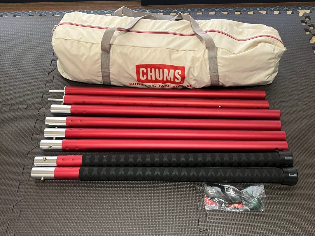 チャムス CHUMS Booby T/C タープ スクエア ポール2本付