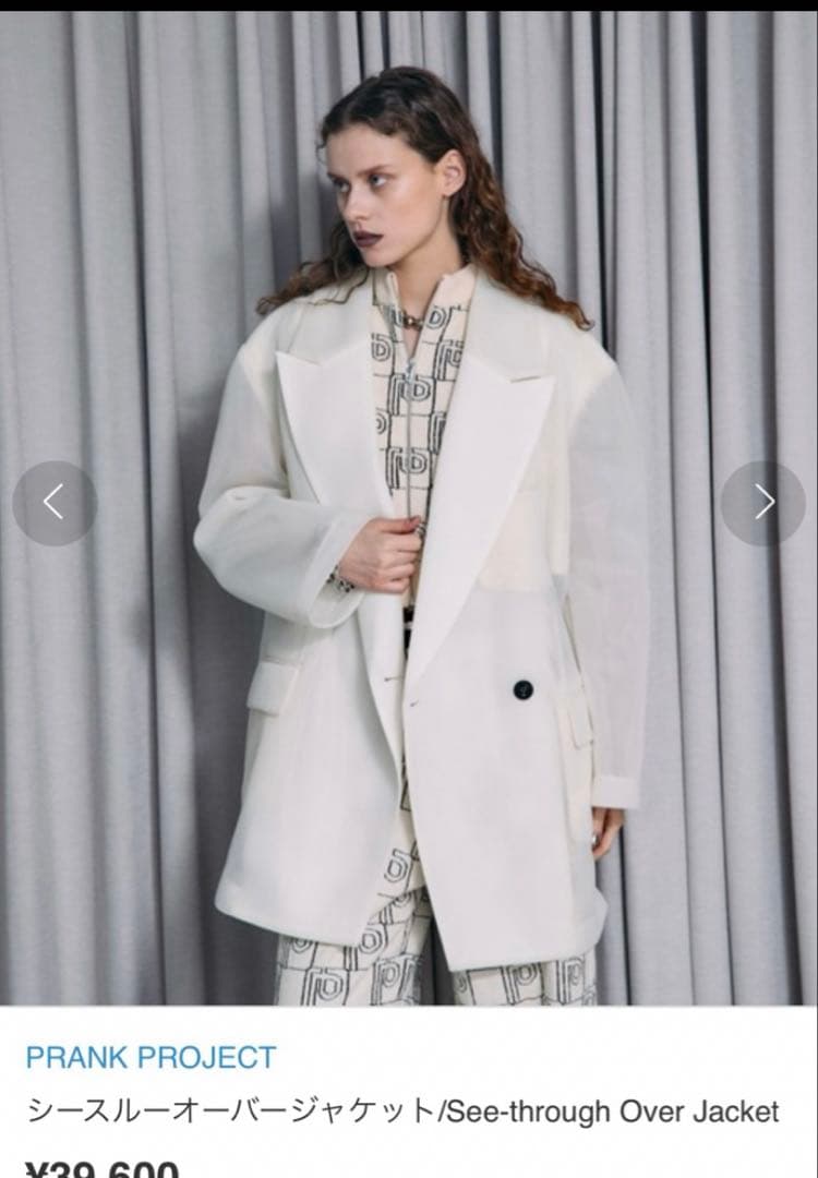 PRANK PROJECT シースルーオーバージャケット