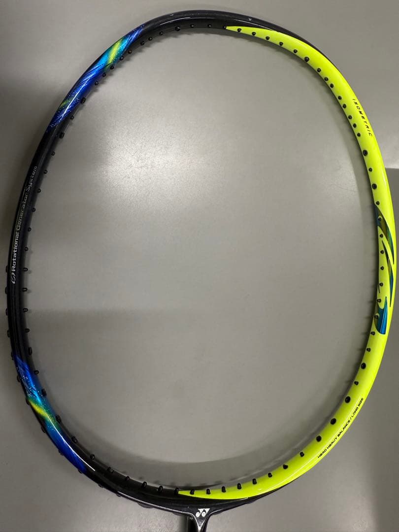 バドミントンラケット 黒/黄色/青