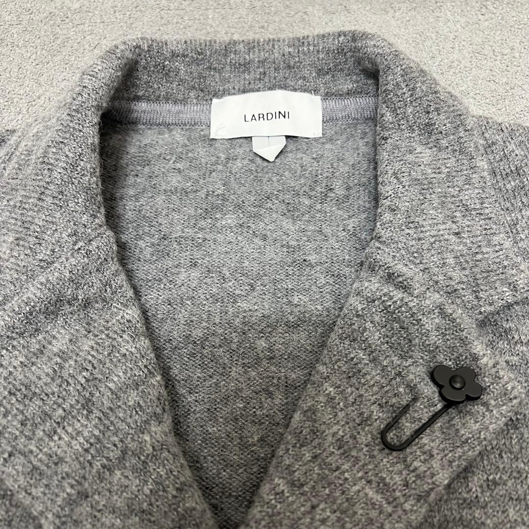 【極美品】LARDINI ラルディーニ アルパカウール ニットジャケット ダブル