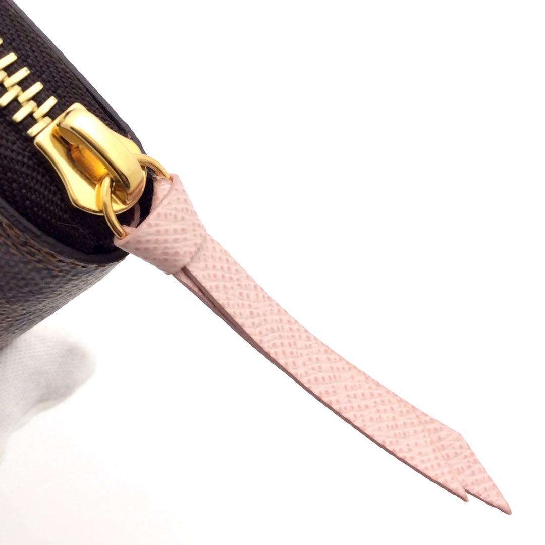 ルイヴィトン ダミエ 長財布 ポルトフォイユ クレマンス ローズバレリーヌ