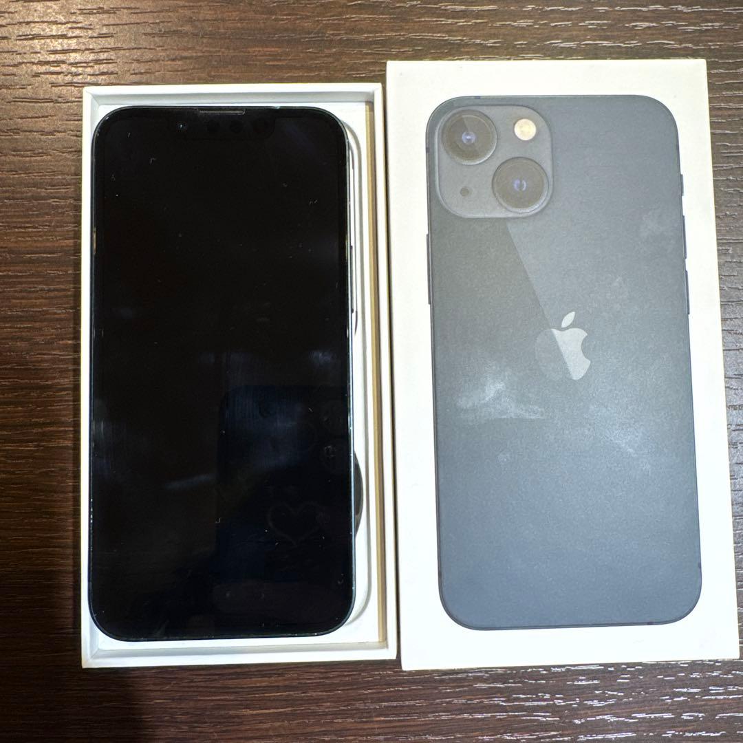 iPhone13miniミッドナイト　バッテリー最大容量80% 128GB