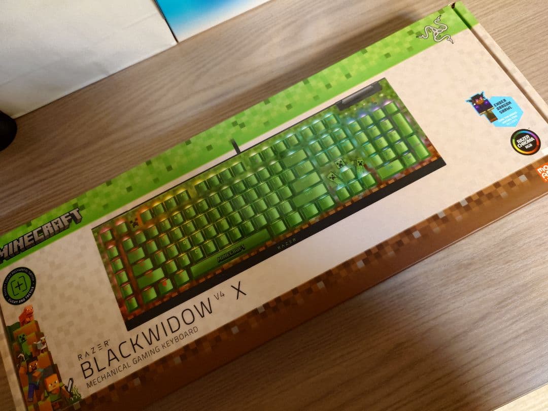 キーボード Razer BlackWidowV4X & Cobra (Minecraft)