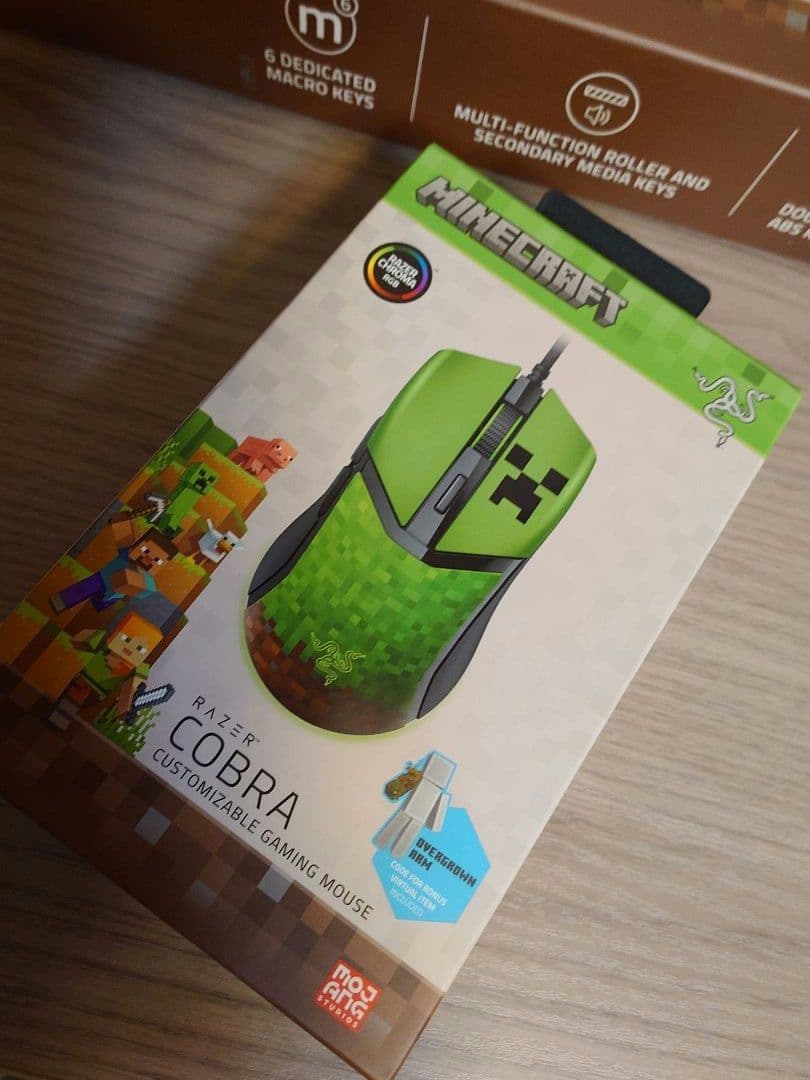 キーボード Razer BlackWidowV4X & Cobra (Minecraft)