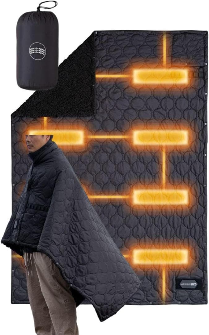 キャンプ用 電気毛布 電気ブランケット ブランケット 防寒 アウトドア