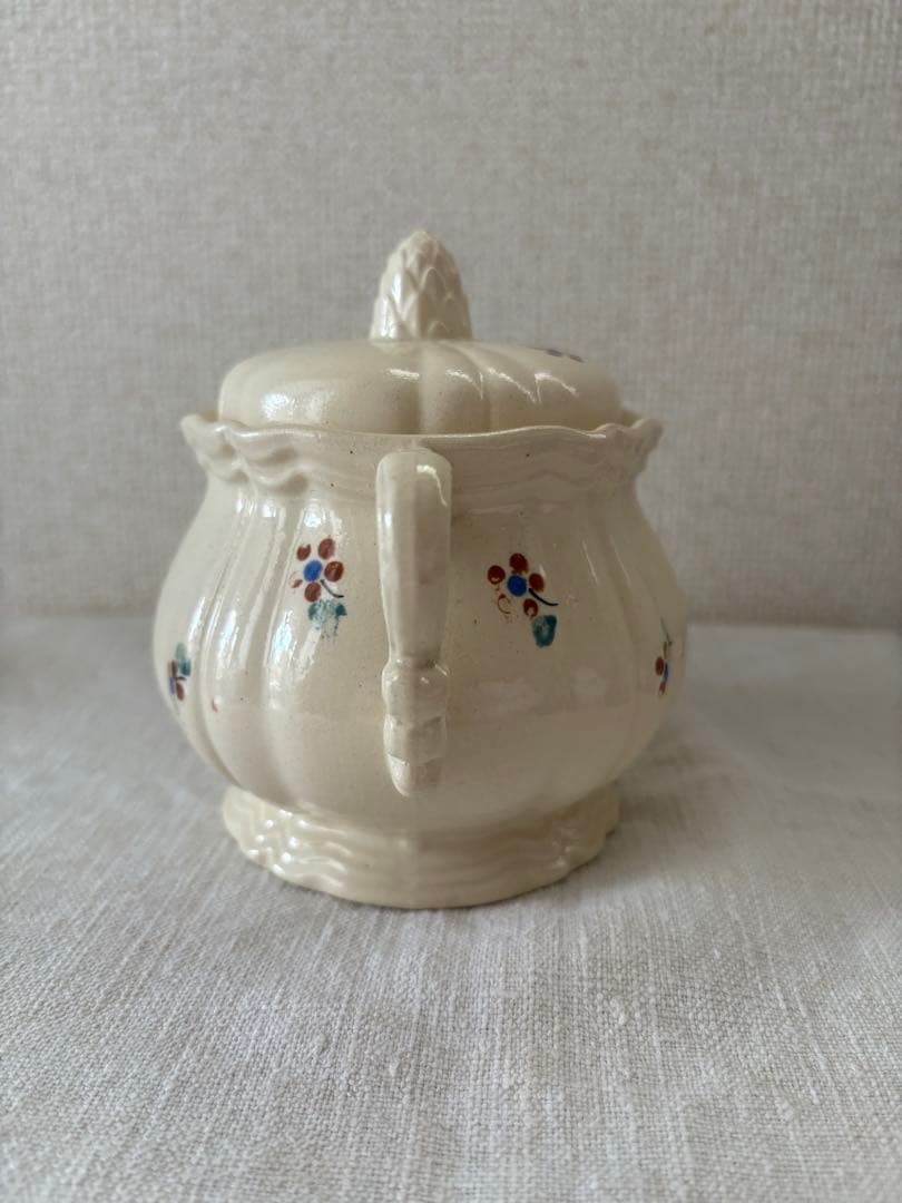 サルグミンヌ　小花柄　シュガーポット