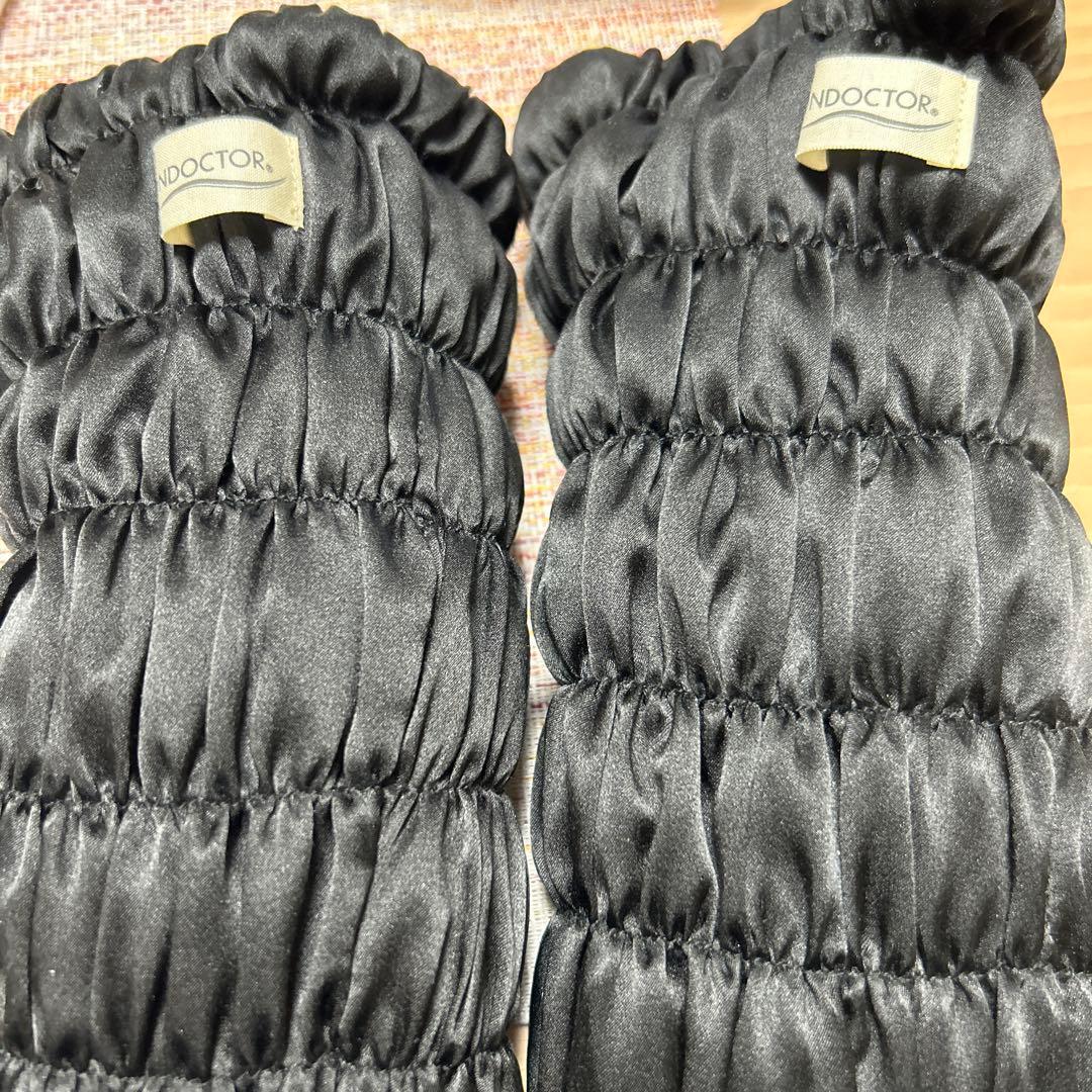 ion doctor レッグウォーマー　黒シルク