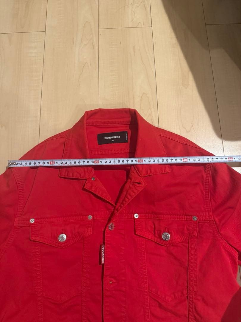 DSQUARED2 クロップドジャケット 36 レッド