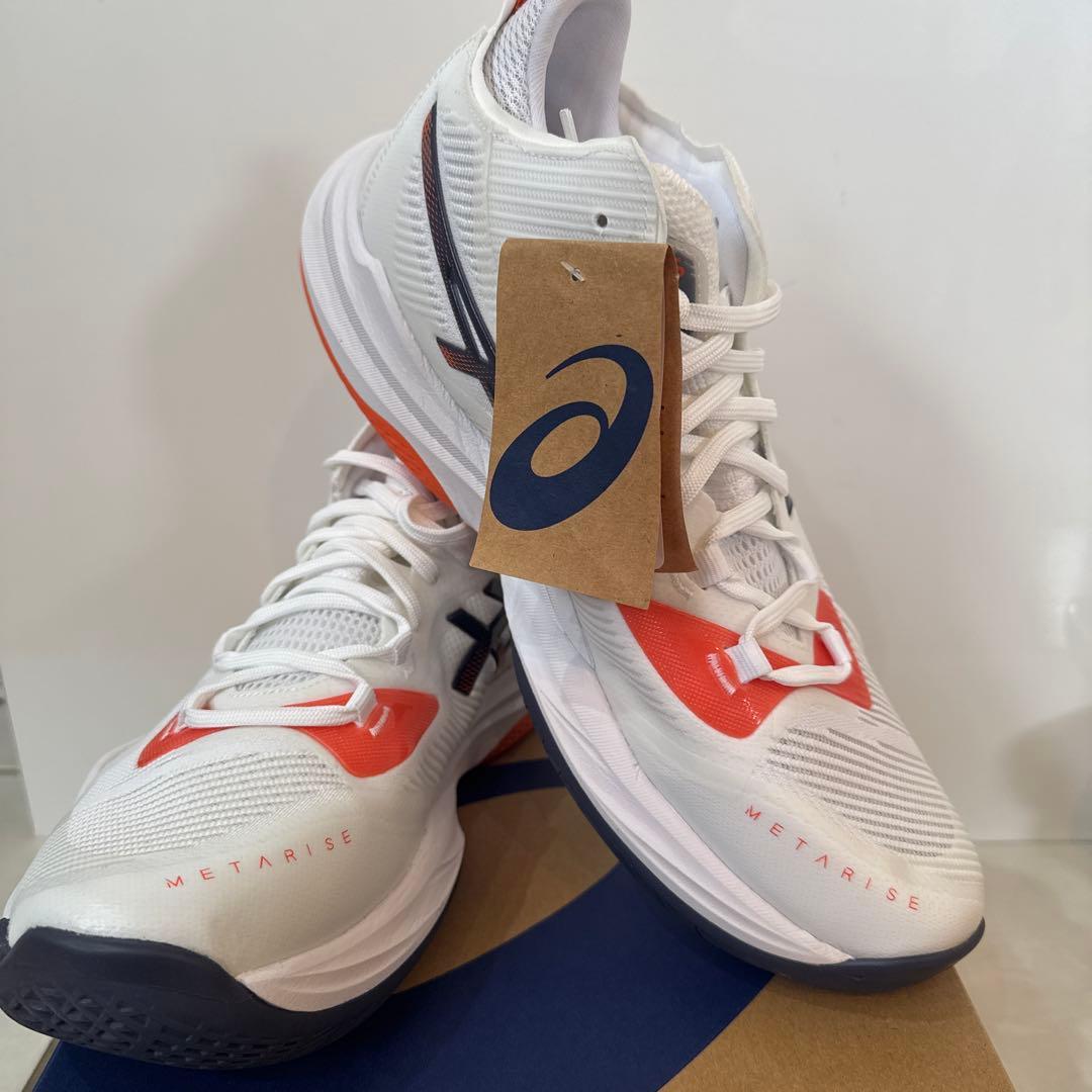 ASICS RISE バレーボールシューズ ホワイト/オレンジ