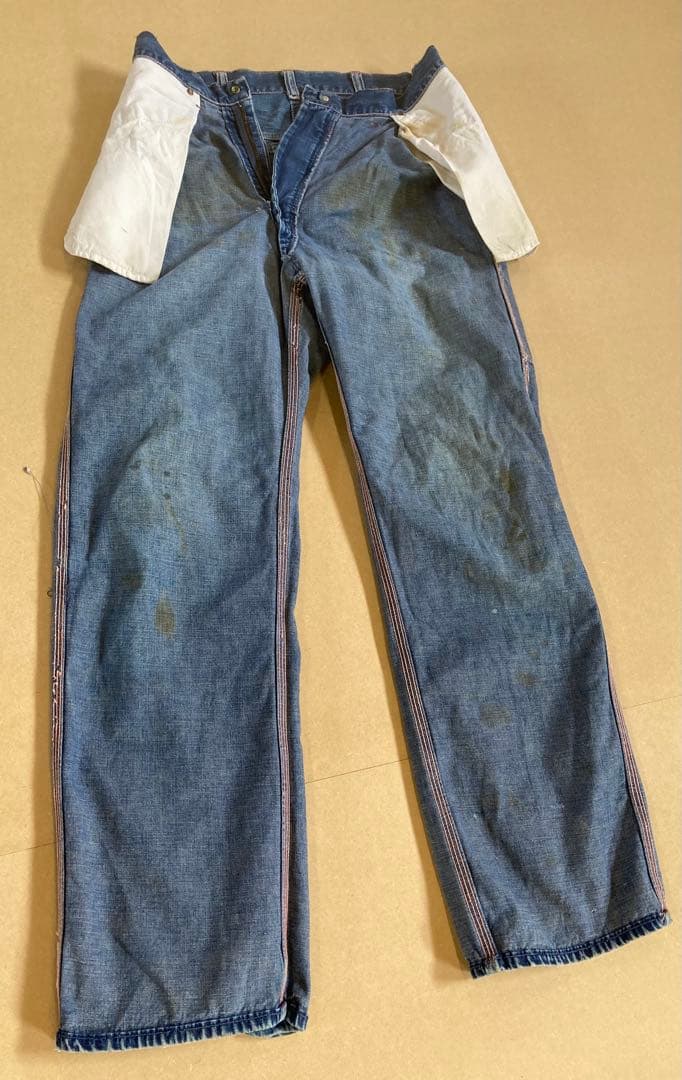 ビンテージ　ビックマック　ペインターパンツ　縦落ち　デニム　レア　古着　USED