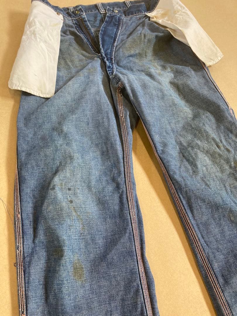 ビンテージ　ビックマック　ペインターパンツ　縦落ち　デニム　レア　古着　USED