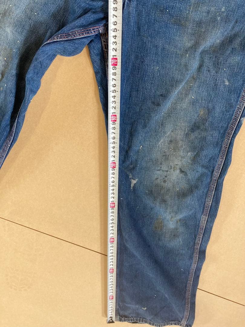 ビンテージ　ビックマック　ペインターパンツ　縦落ち　デニム　レア　古着　USED