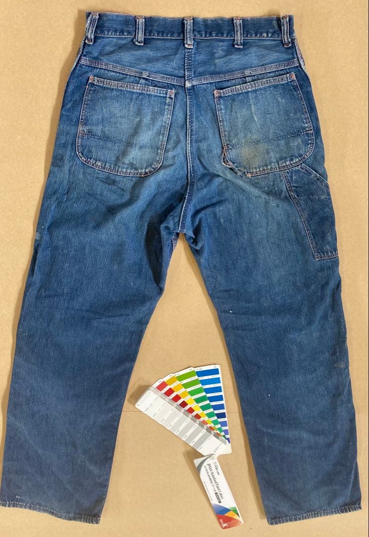 ビンテージ　ビックマック　ペインターパンツ　縦落ち　デニム　レア　古着　USED