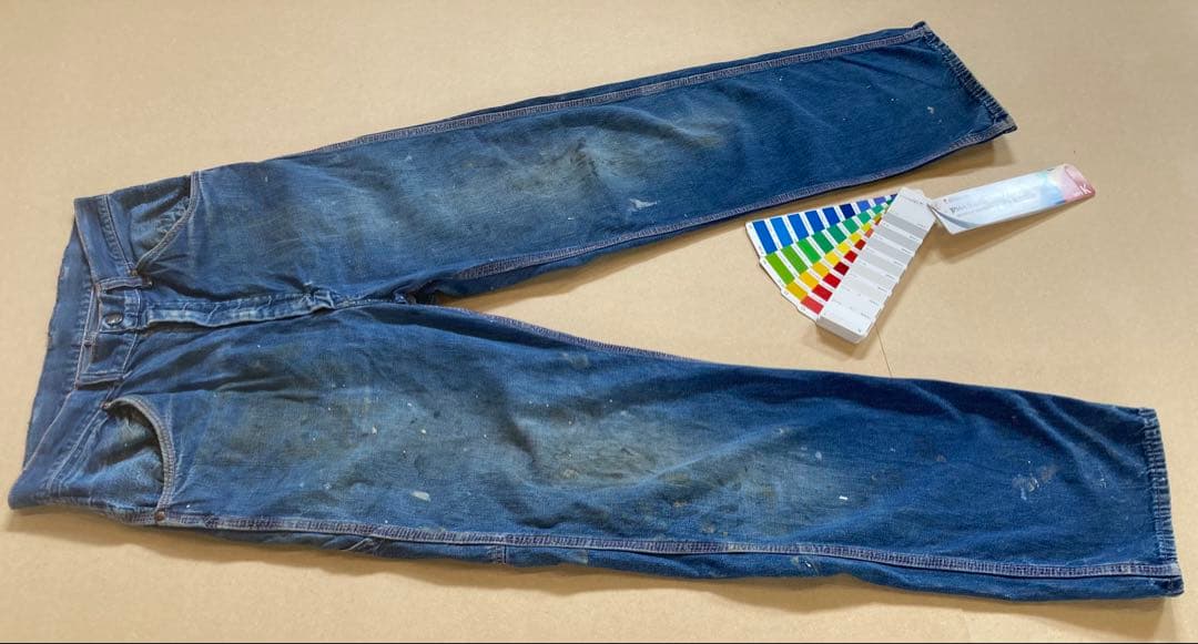 ビンテージ　ビックマック　ペインターパンツ　縦落ち　デニム　レア　古着　USED