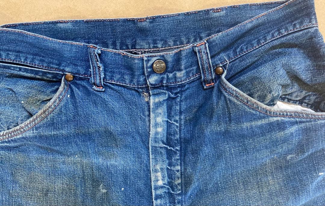 ビンテージ　ビックマック　ペインターパンツ　縦落ち　デニム　レア　古着　USED