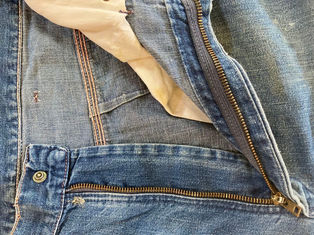 ビンテージ　ビックマック　ペインターパンツ　縦落ち　デニム　レア　古着　USED