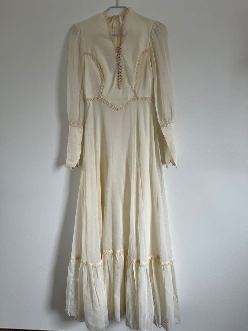 ⭐︎ヴィンテージアイボリーマキシドレス⭐︎