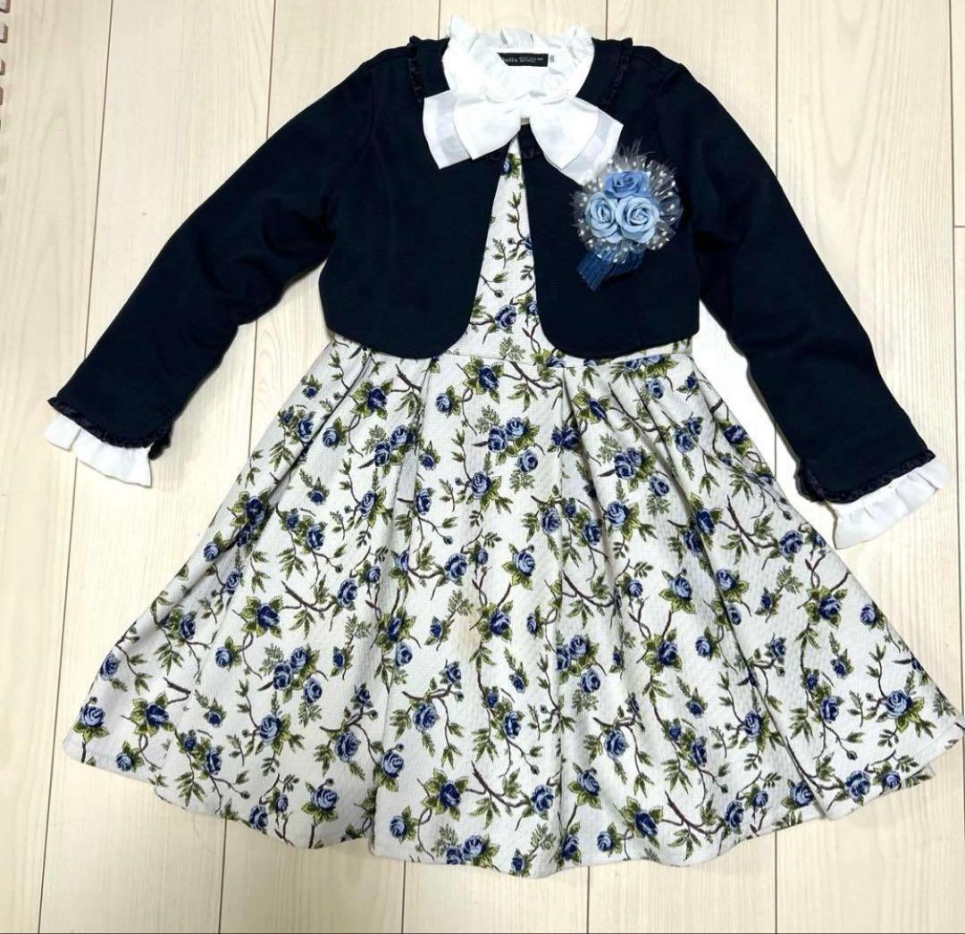 【美品】【120】BEBE セレモニードレス ワンピース卒園式 入学式