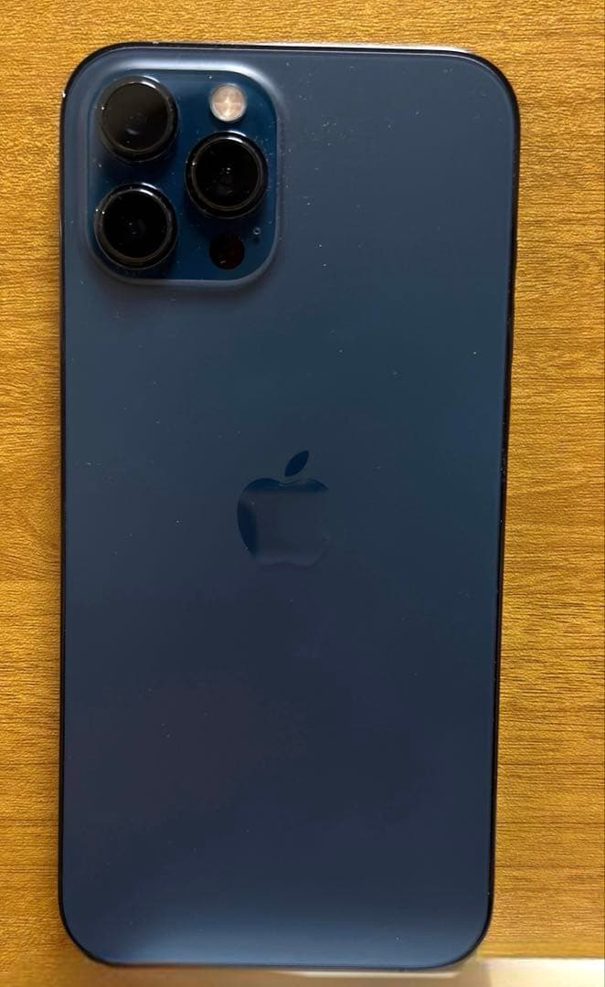 【美品】iPhone12promax 256GB ブルー SIMフリー
