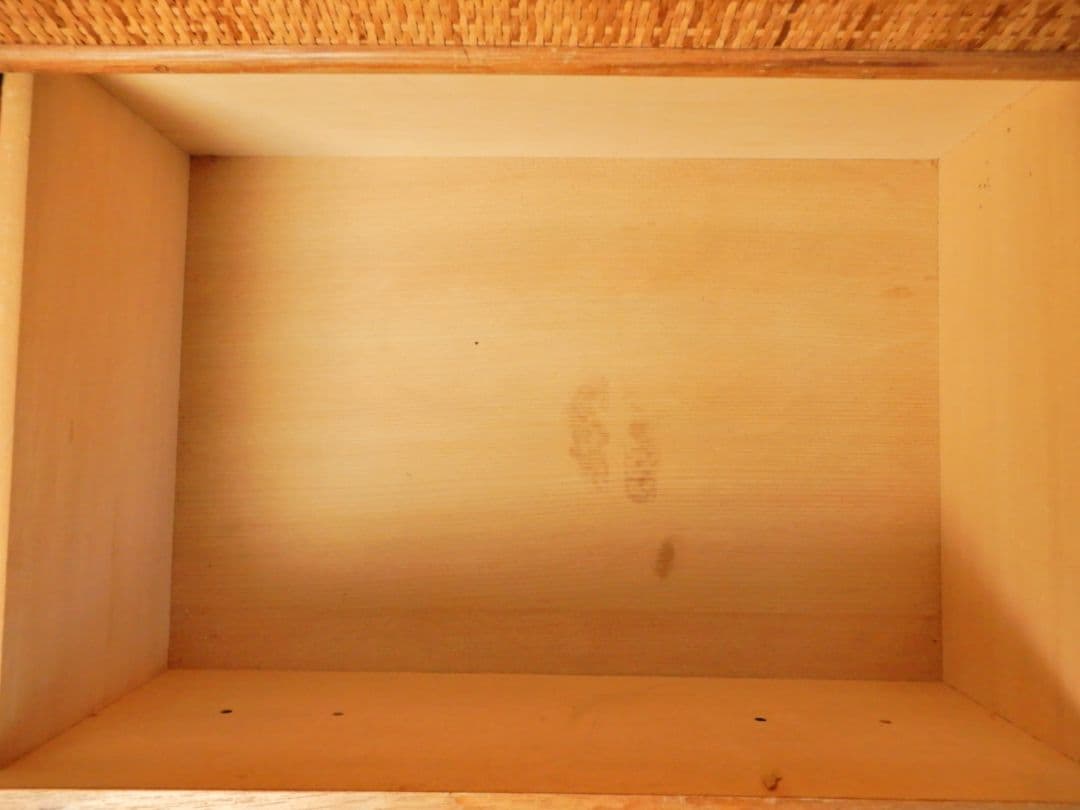 【昭和レトロ アンティーク】ヴィンテージ ラタン 籐 チェスト 6段