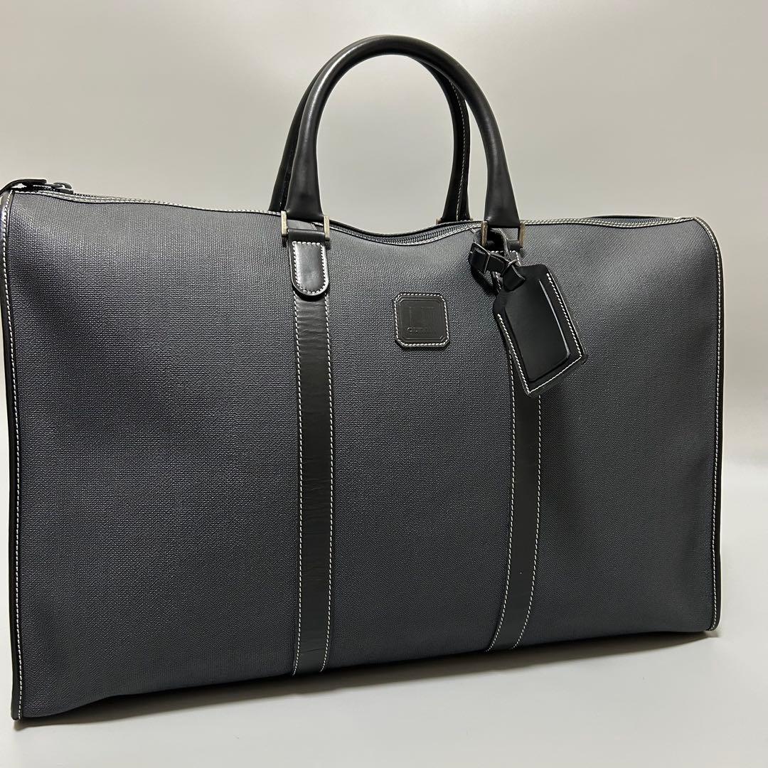 dunhillダンヒル ボストンバッグ ハンドバッグ トラベルバッグ ブラック