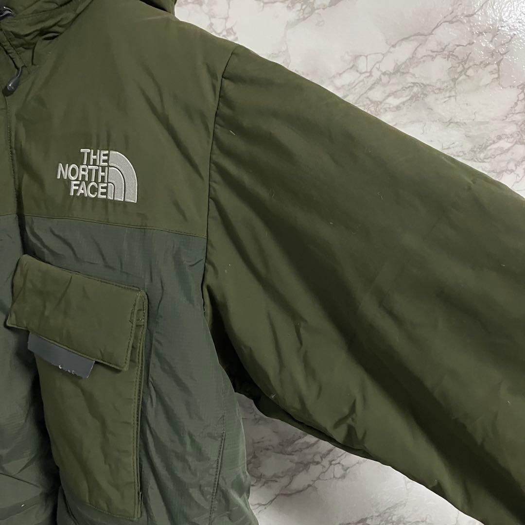 ノースフェイス　７００ＦＰ　ワンポイント刺繍　ダウンジャケット　グリーン　Ｓ