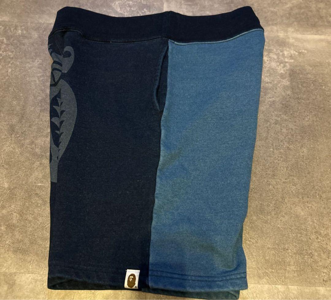 ハーフパンツ エイプ ショーツ シャーク スウェットreadymade