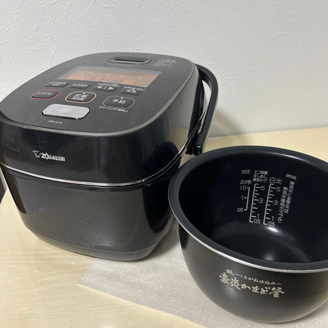 象印 圧力IH炊飯器 プラチナコート 豪炎 かまど釜 5.5合炊き 2019年製