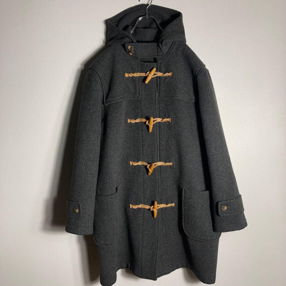 【90s USA製】RALPH LAUREN ダッフルコート ウール グレー.