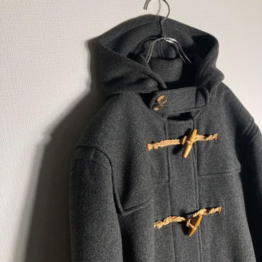 【90s USA製】RALPH LAUREN ダッフルコート ウール グレー.