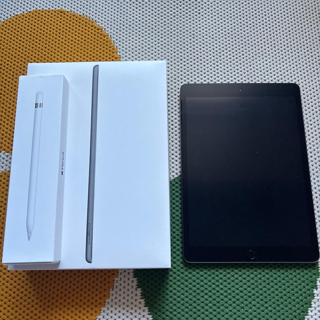 iPad第7世代 32GB 本体 スペースグレー Apple Pencil付き