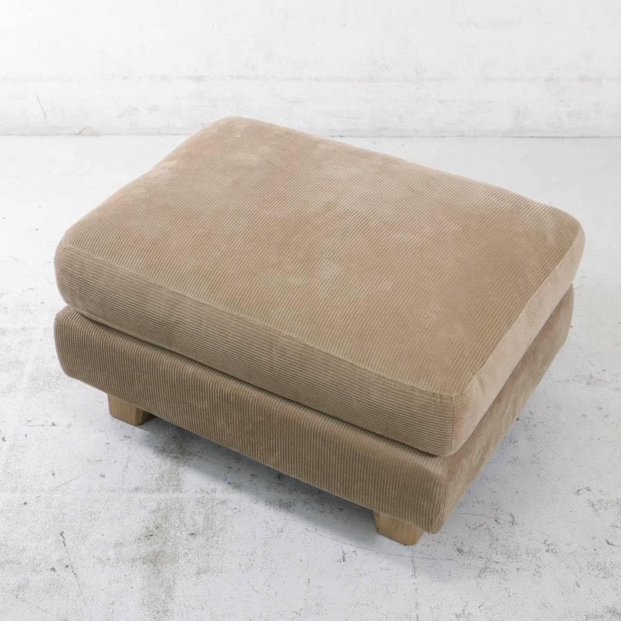 値下 展示品 24年製 ウニコ グレイグ カバーリング オットマン キャメル