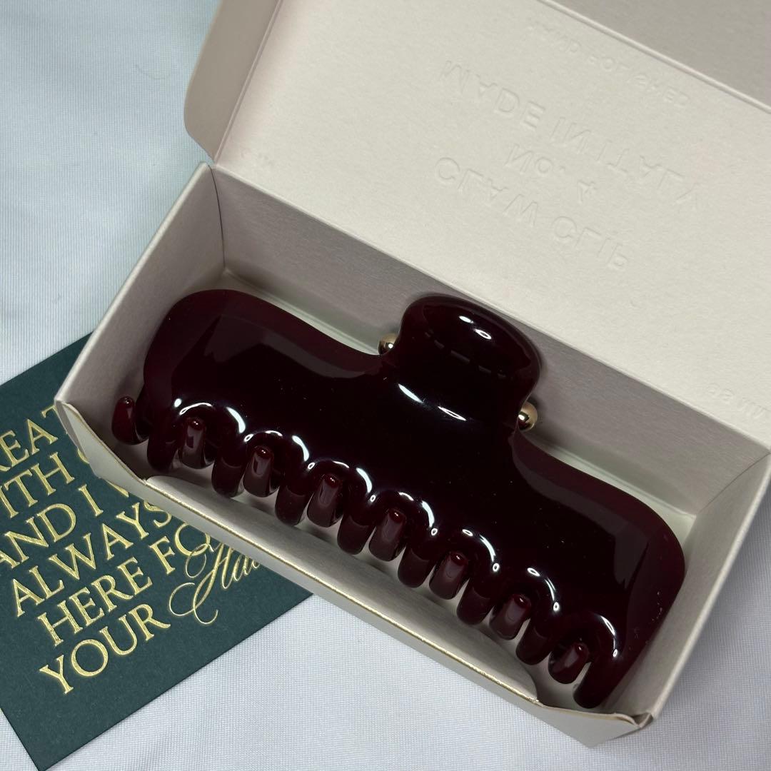 【Undo Hairware】No. 4 Claw クリップ　ボルドー