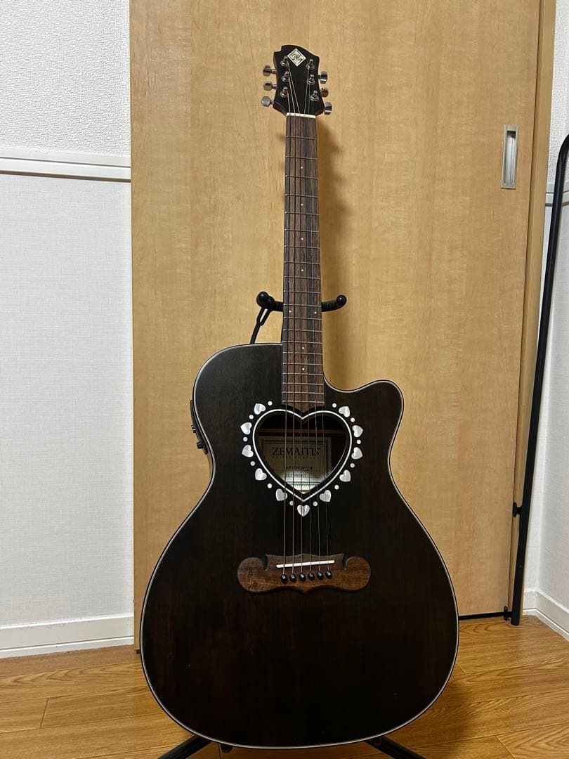 sai　ZEMAITIS エレアコ CAF-80HCW-DBK ハート