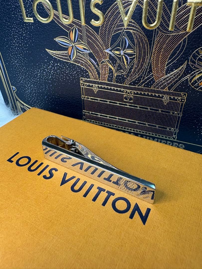 【極美品】 LOUIS VUITTON ルイヴィトン ネクタイピン LV ダミエ
